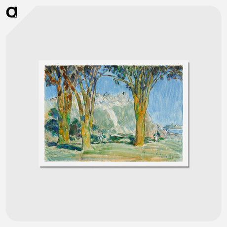 アートポストカード-Castle Island, Boston Harbor - フレデリック チャイルド ハッサム Postcard.