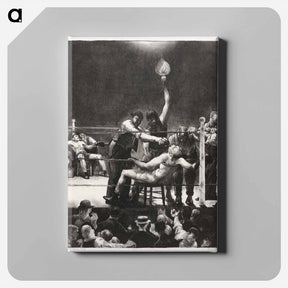 アートパネル-Between rounds, small, second stone - ジョージ ベローズ Canvas.