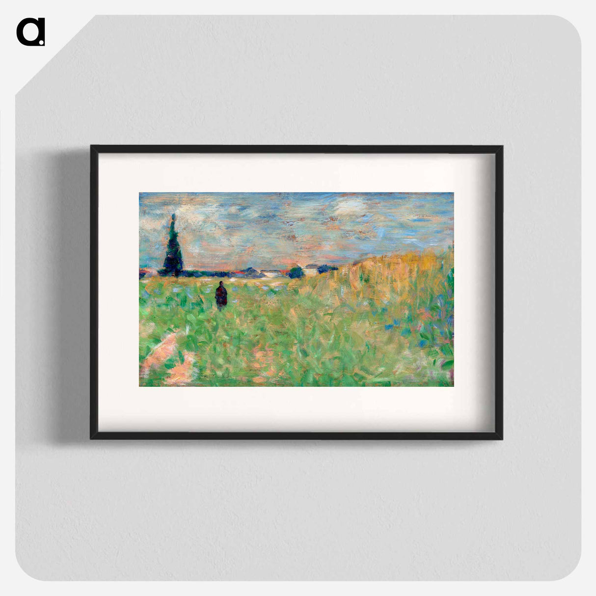 A Summer Landscape - Georges Seurat Poster.