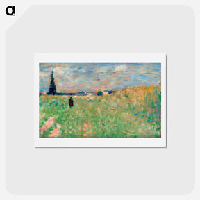 アートポストカード-A Summer Landscape - ジョルジュ スーラ Postcard.