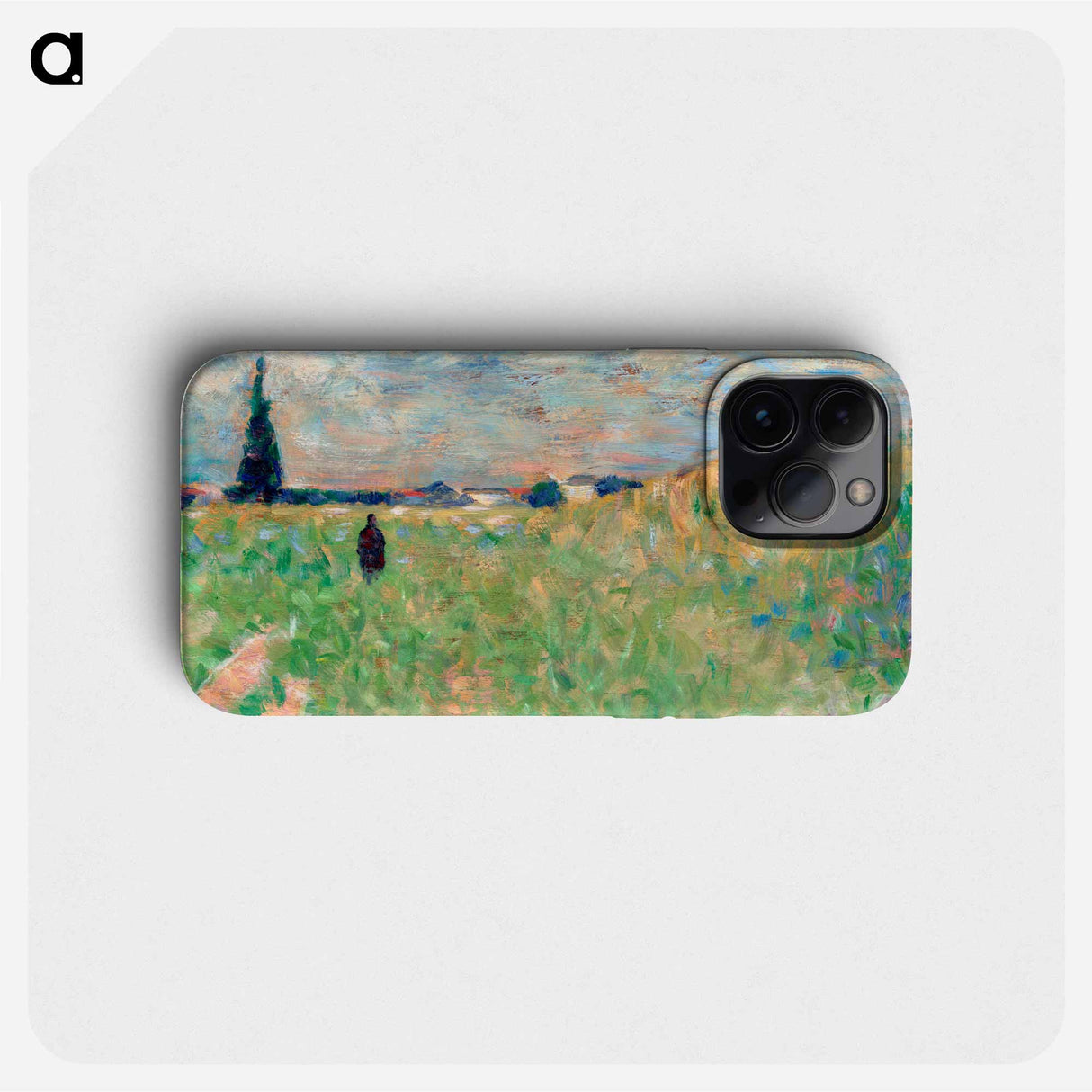 A Summer Landscape - Georges Seurat Phone Case.