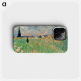 A Summer Landscape - Georges Seurat Phone Case.