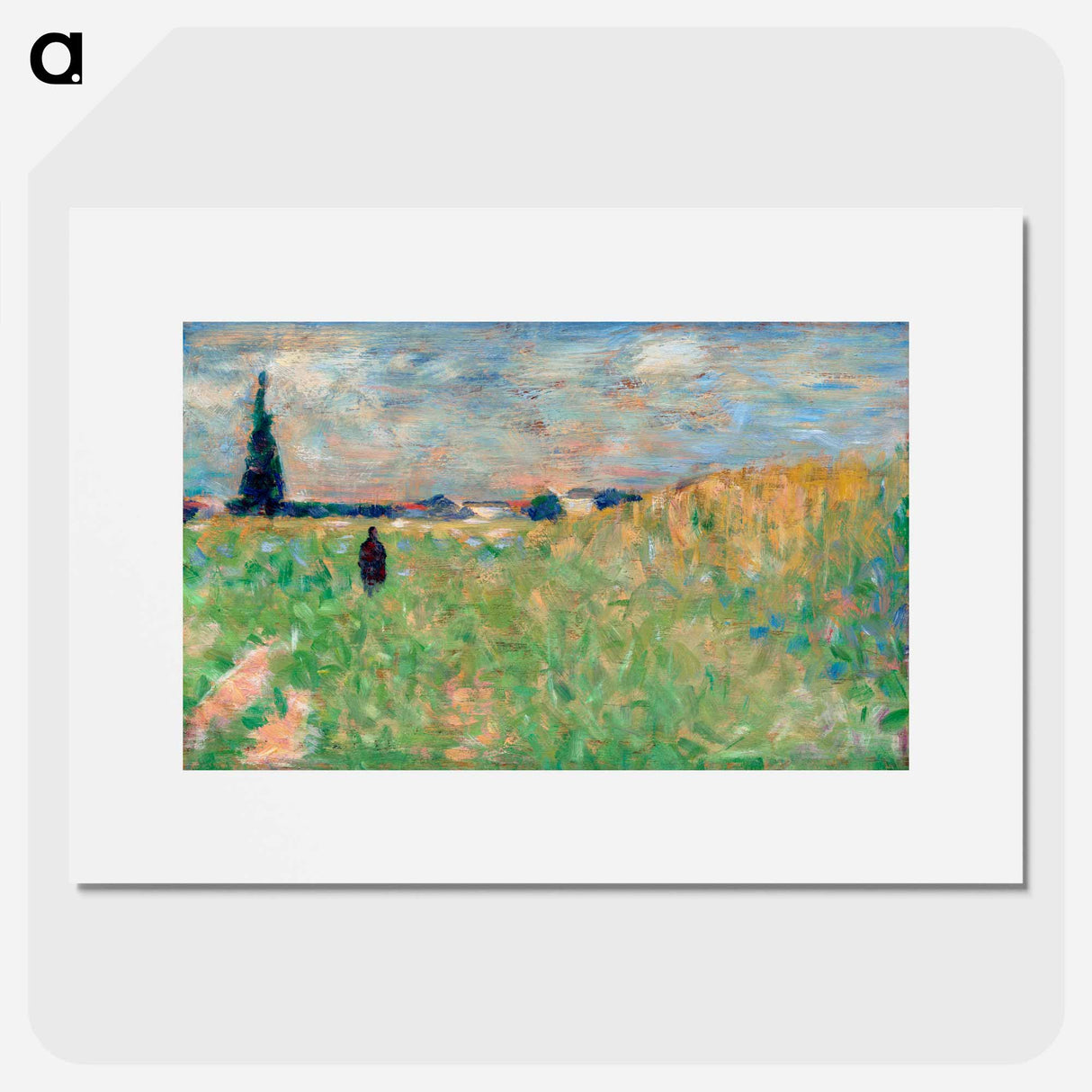 A Summer Landscape - Georges Seurat Poster.