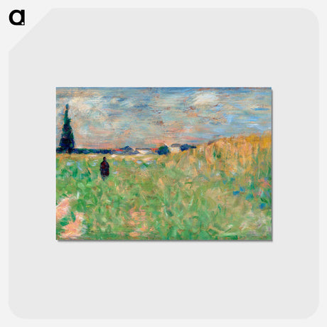 アートポストカード-A Summer Landscape - ジョルジュ スーラ Postcard.