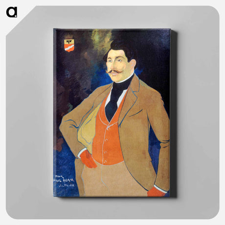アートパネル-Portrait of Paul Adam - ジョルジュ ド フィール Canvas.