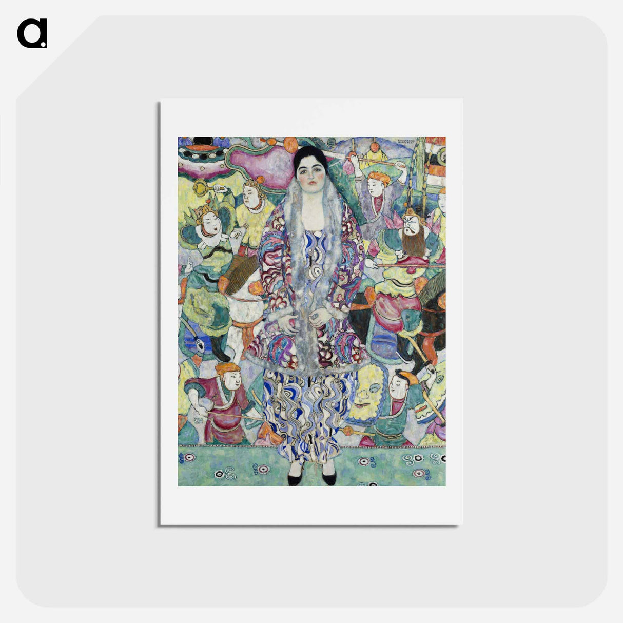 アートポストカード-Portrait of Friederike Maria Beer - グスタフ クリムト Postcard.