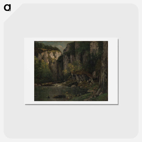 アートポストカード-イエロー - ギュスターヴ クールベ Postcard.