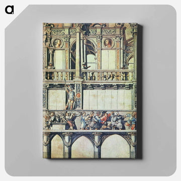 Design for the facade decoration of the dance house in Basel - ハンス ホルバイン Canvas.