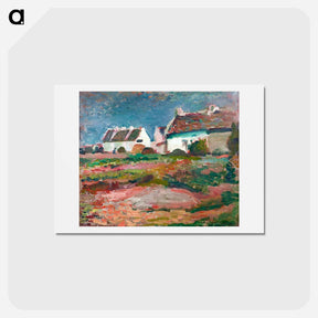 アートポストカード-Maisons À Kervilahouen, Belle Ile - アンリ マティス Postcard.