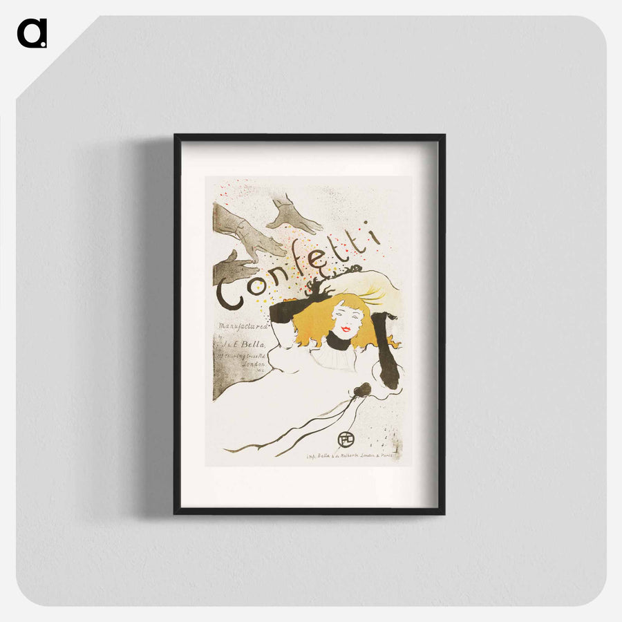 アンリ・ド・トゥールーズ＝ロートレック「コンフェッティ」アートポスター