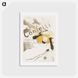 アートポストカード-Confetti - アンリ ド トゥールーズ ロートレック Postcard.
