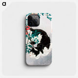 Cat with Tomato Plant - 高橋 弘明 Phone Case.