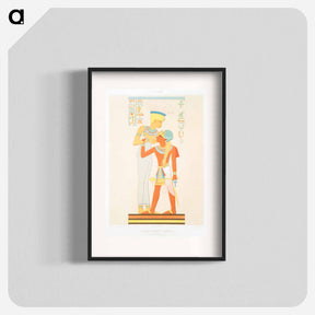 アートポスター-Goddess Anouke & Ramses II
 - エジプト美術史 Poster.