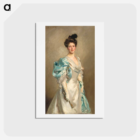 アートポストカード-Mary Crowninshield Endicott Chamberlain (Mrs. Joseph Chamberlain) - ジョン シンガー サージェント Postcard.
