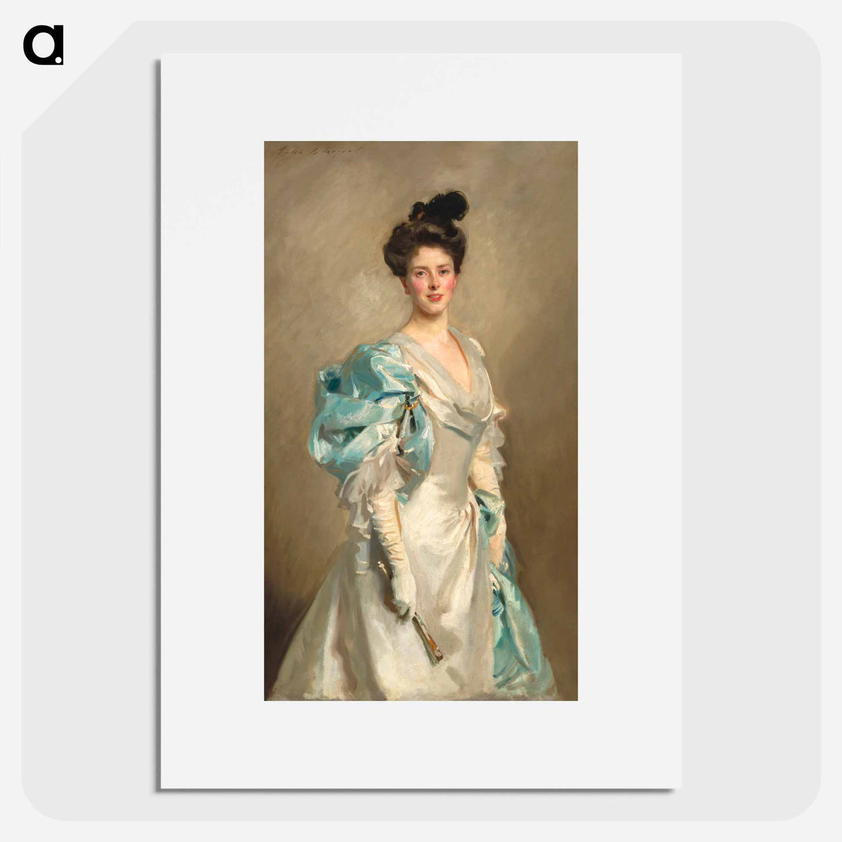 Mary Crowninshield Endicott Chamberlain (Mrs. Joseph Chamberlain) - John Singer Sargent Poster.