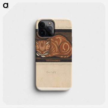 Liggende cyperse kat - ユリー デ フラーハ Phone Case.
