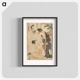 A Woman Snatching a Bag of Sweetmeats from Her Mother - 喜多川 歌麿 Poster.