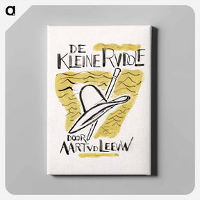 アートパネル-Ontwerp voor boekband van De Kleine Rudolf - レオ ヘステル Canvas.