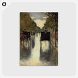 アートポストカード-Berlin street scene with horse-drawn cabs - レッサー ユリィ Postcard.