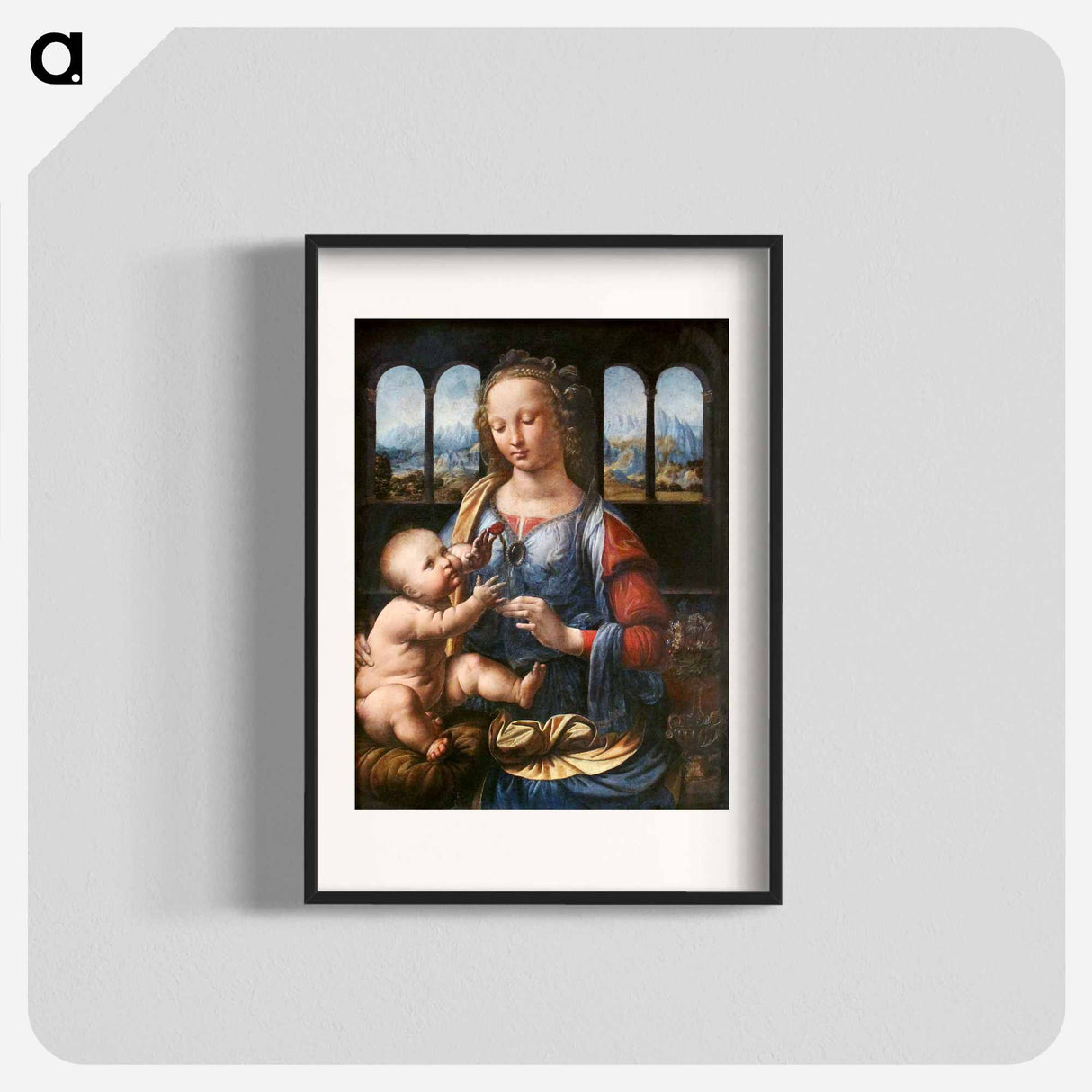 Madonna of the Carnation - Leonardo da Vinci Poster.