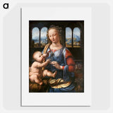 Madonna of the Carnation - Leonardo da Vinci Poster.