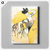 アートパネル-Louise Balthy at the Folies-Bergères - レオネット カピエッロ Canvas.