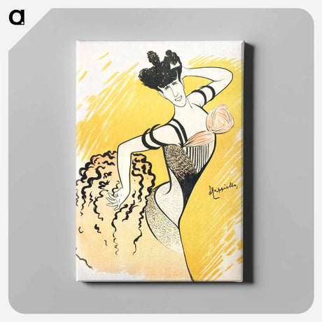 アートパネル-Louise Balthy at the Folies-Bergères - レオネット カピエッロ Canvas.