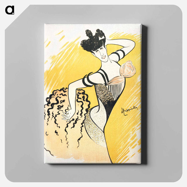 アートパネル-Louise Balthy at the Folies-Bergères - レオネット カピエッロ Canvas.