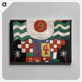 アートパネル-Collection of Numbers, Designs and Letters Seen by Me at the Beginning of the War in Berlin—Military in Nature - マースデン ハートリー Canvas.