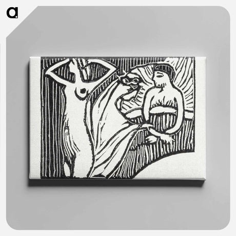 アートパネル-Illustration for poem from Paul Verlaine's collection of poetry Sagesse - モーリス ドニ Canvas.