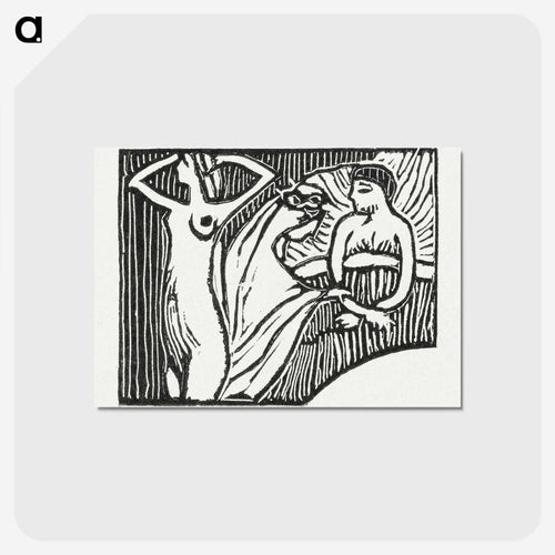 Illustration for poem from Paul Verlaine's collection of poetry Sagesse - モーリス ドニ Postcard.
