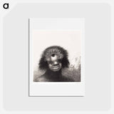 アートポストカード-The Deformed Polyp Floated on the Shores, a Sort of Smiling and Hideous Cyclops by the Flower - オディロン ルドン Postcard.