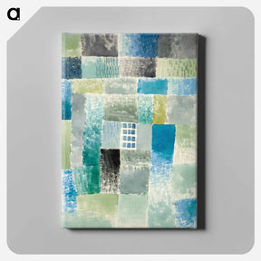 アートパネル-First house in a settlement
 - パウル クレー Canvas.
