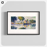 View of the Seine, Samois - Paul Signac Poster.