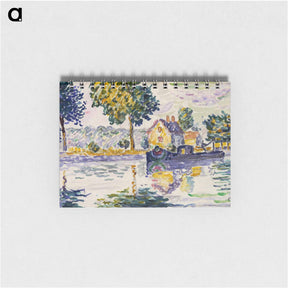 アートメモ帳-View of the Seine, Samois - ポール シニャック Memo.