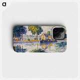 View of the Seine, Samois - Paul Signac Phone Case.