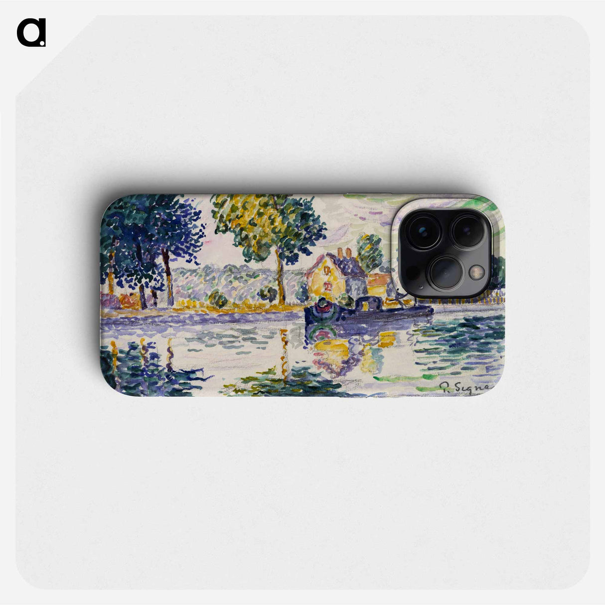 View of the Seine, Samois - Paul Signac Phone Case.