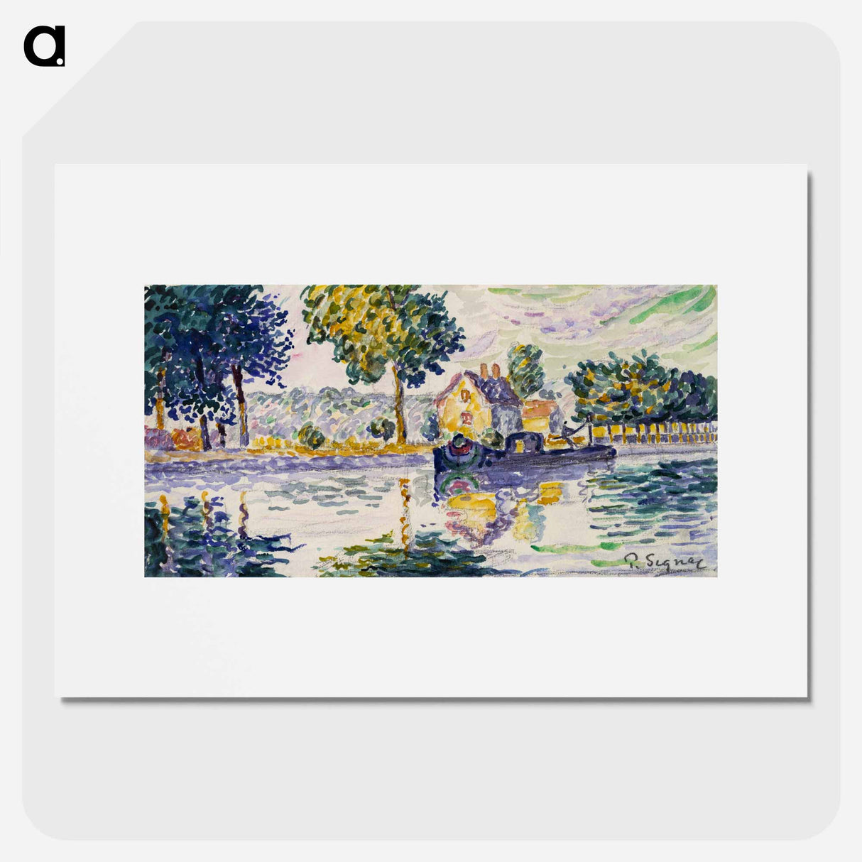 View of the Seine, Samois - ポール シニャック Poster.