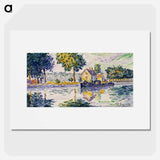 View of the Seine, Samois - Paul Signac Poster.