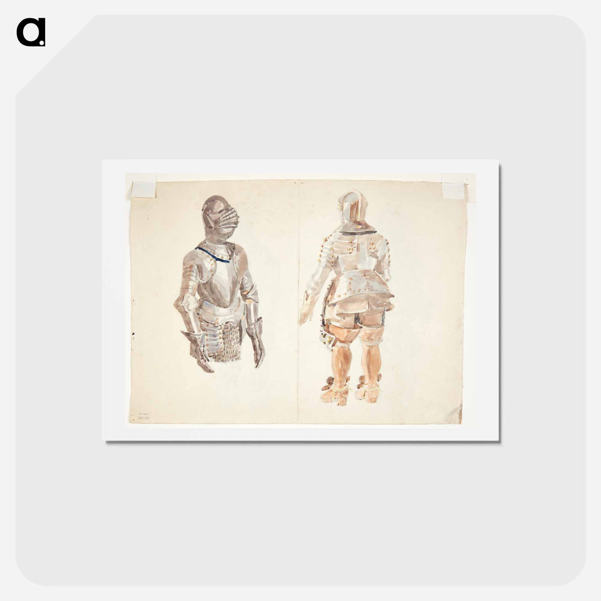アートポストカード-Armor Studies
 - ピーター ハンセン Postcard.
