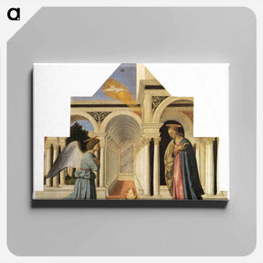 アートパネル-The Annunciation - ピエロ デラ フランチェスカ Canvas.
