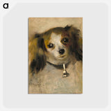 アートポストカード-Head of a Dog - ピエール オーギュスト ルノワール Postcard.