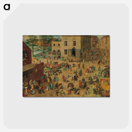 アートポストカード-Children's Games - ピーター ブリューゲル Postcard.