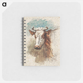 アートメモ帳-Head of a Cow, Étretat - サミュエル コールマン Memo.