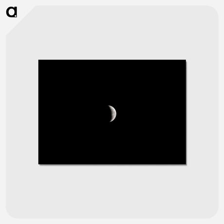 アートポストカード-Crescent Moon from Discovery
 - ムーン Postcard.