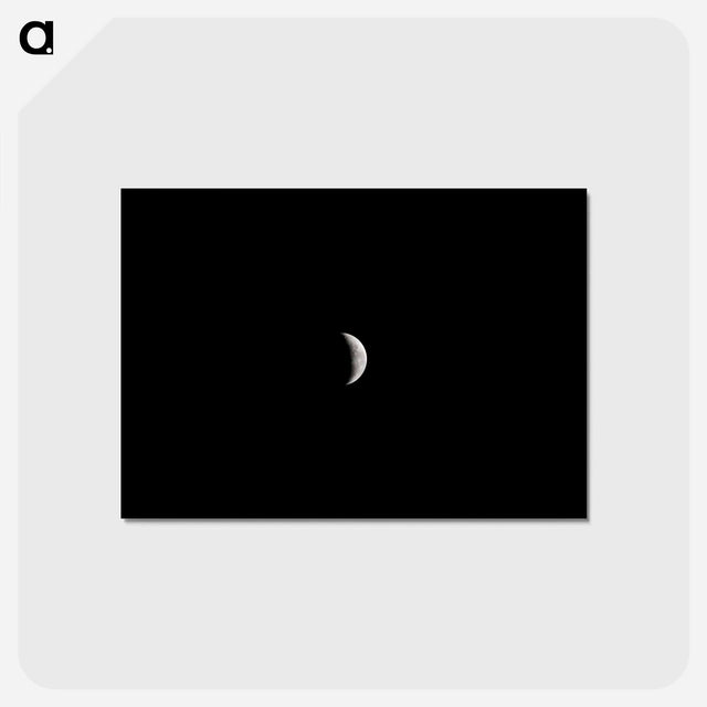 アートポストカード-Crescent Moon from Discovery
 - ムーン Postcard.