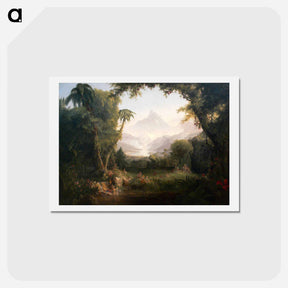 アートポストカード-The Garden of Eden - トーマス コール Postcard.