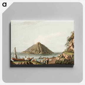 アートパネル-Island of Stromboli - オスマン帝国領内の景色 Canvas.