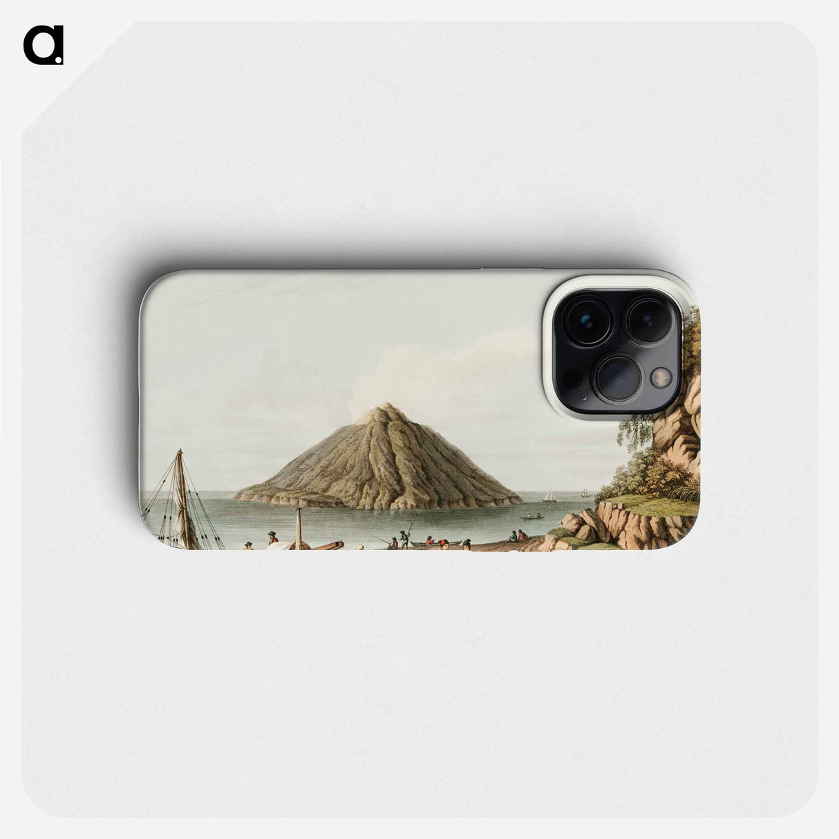 Island of Stromboli - View of the Ottoman Empire Phone Case.