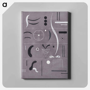 アートパネル-Four Parts - ワシリー カンディンスキー Canvas.